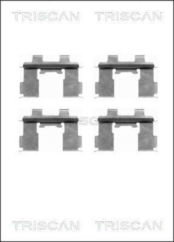 TRISCAN 8105 101631 Montagesatz, Scheibenbremsbelag f&uuml;r Kia, Suzuki