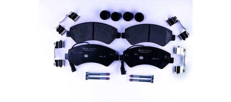 HELLA 8DB 355 023-011 Bremsbelagsatz, Scheibenbremsbelag f&uuml;r FIAT