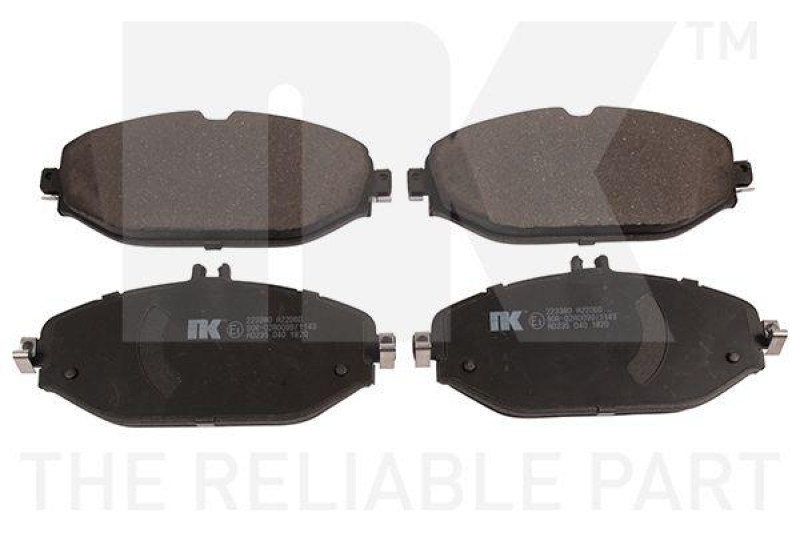 NK 223380 Bremsbelagsatz, Scheibenbremse f&uuml;r MERCEDES-BENZ