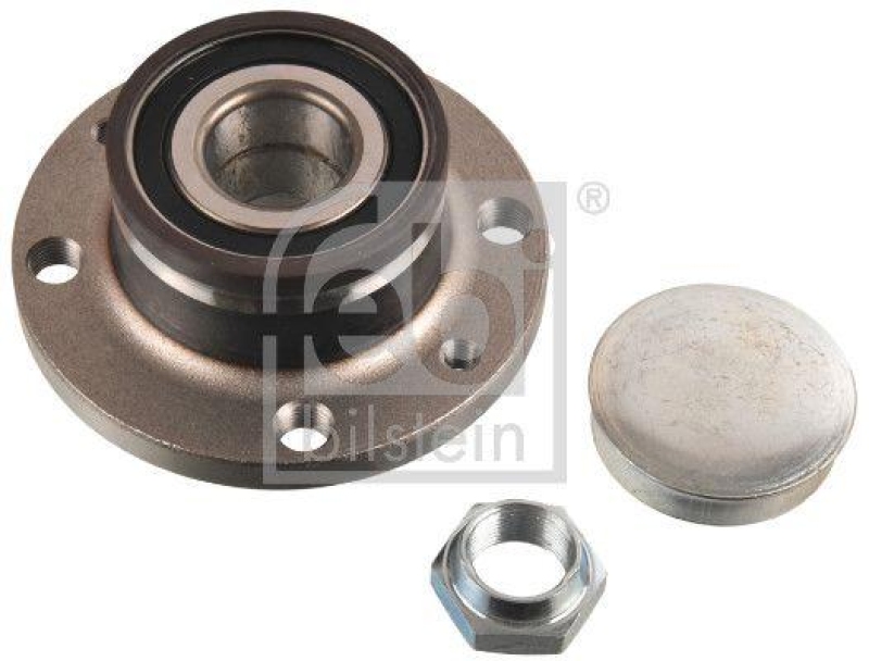 FEBI BILSTEIN 171142 Radlagersatz mit Radnabe, ABS-Impulsring und Achsmutter f&uuml;r Fiat