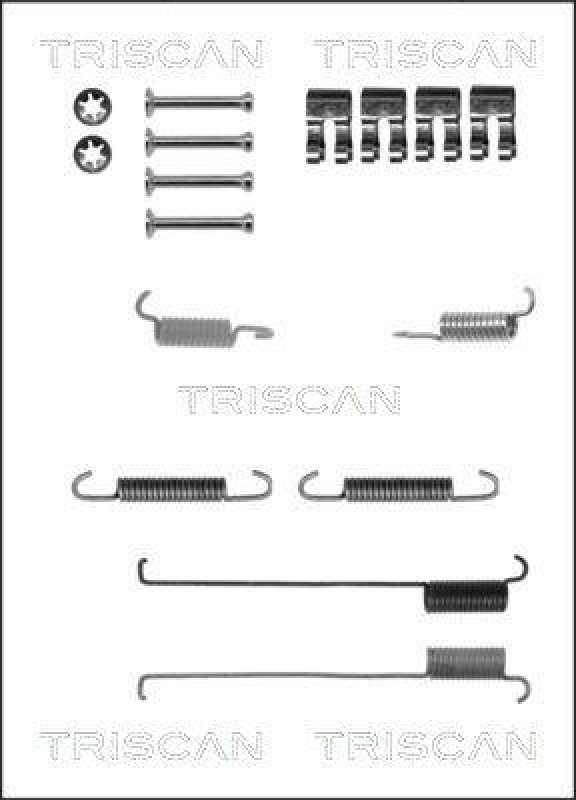 TRISCAN 8105 102576 Montagesatz F. Bremsbacken f&uuml;r Fiat, Ford, Lancia, Mazda