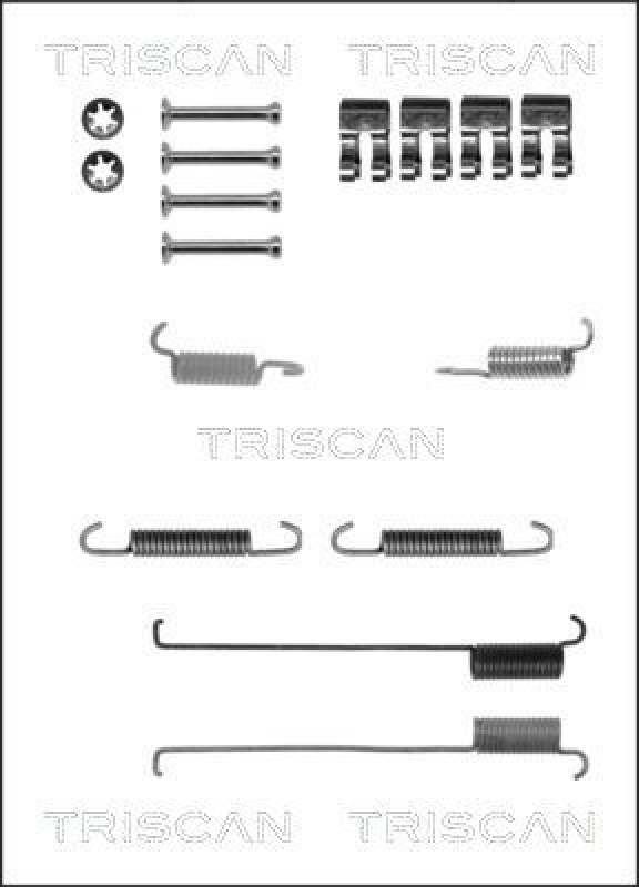 TRISCAN 8105 102576 Montagesatz F. Bremsbacken für Fiat, Ford, Lancia, Mazda