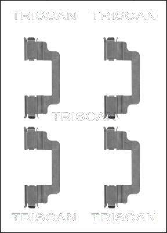 TRISCAN 8105 101659 Montagesatz, Scheibenbremsbelag f&uuml;r Citroen,Fiat,Lancia
