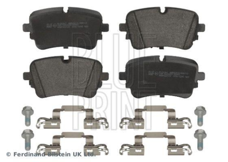 BLUE PRINT ADBP420122 Bremsbelagsatz mit Befestigungsmaterial f&uuml;r VW-Audi