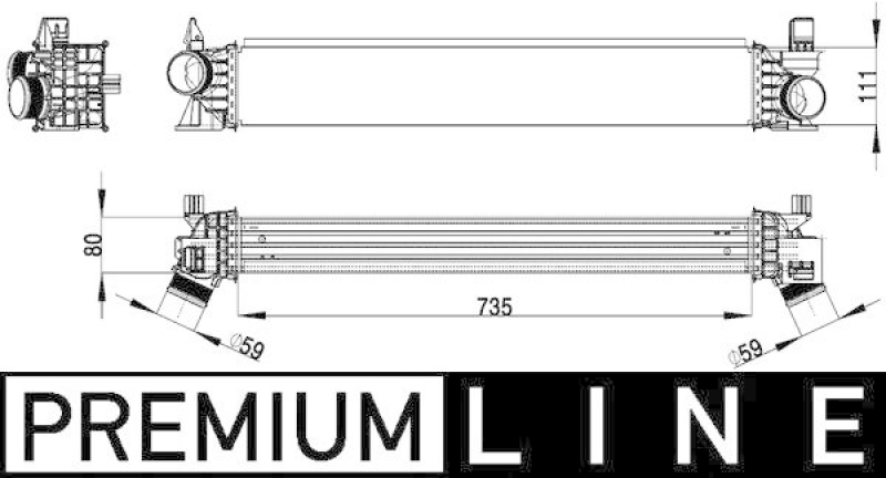 MAHLE CI 148 000P Ladeluftkühler