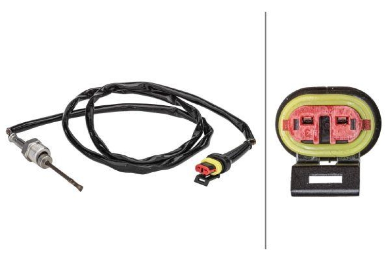 HELLA 6PT 358 181-381 Sensor, Abgastemperatur