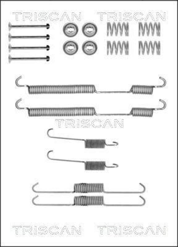 TRISCAN 8105 102580 Montagesatz F. Bremsbacken f&uuml;r Citroen, Fiat, Peugeot