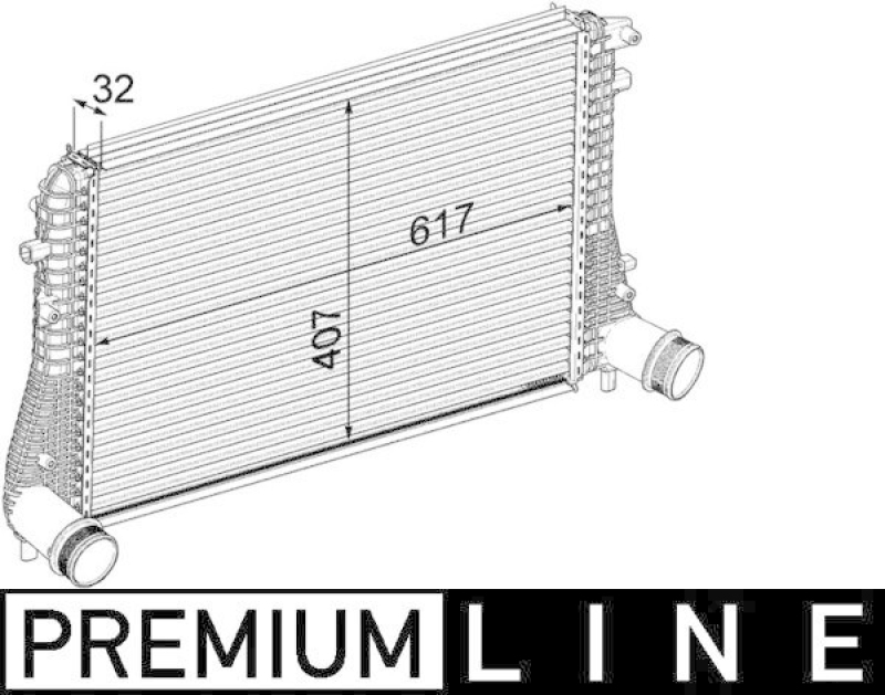 MAHLE CI 207 000P Ladeluftkühler