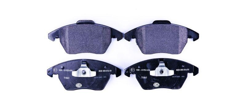 HELLA 8DB 355 014-511 Bremsbelagsatz, Scheibenbremsbelag f&uuml;r VW/AUDI