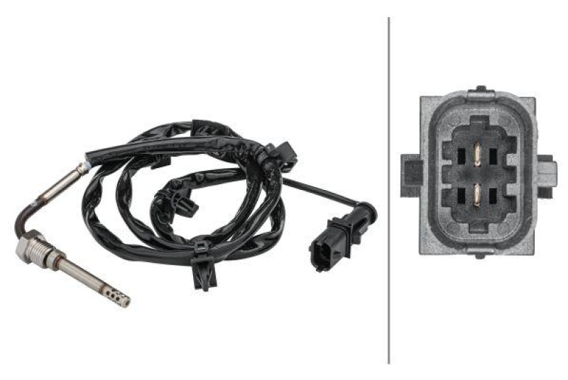 HELLA 6PT 358 181-401 Sensor, Abgastemperatur
