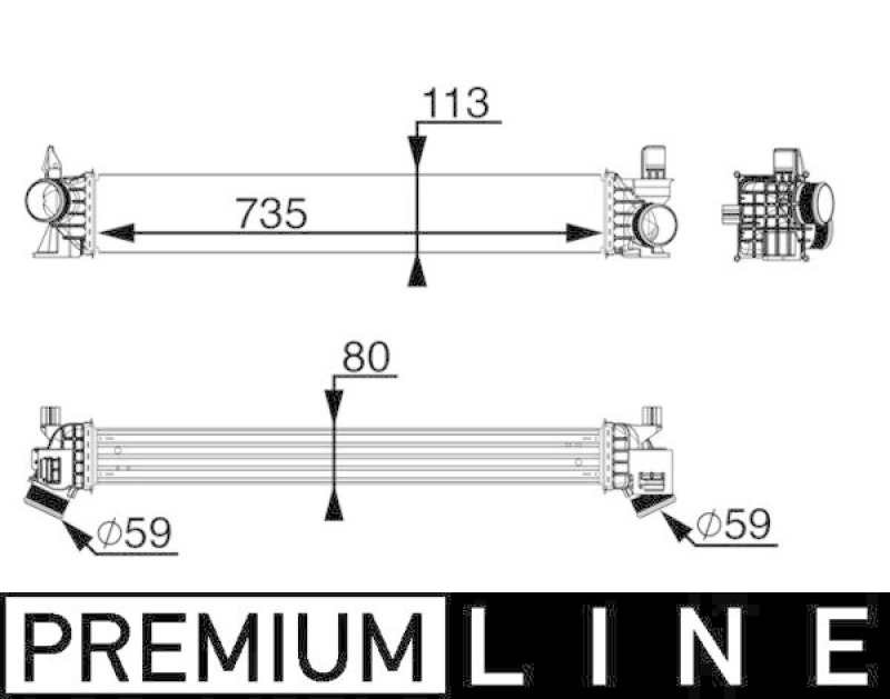 MAHLE CI 217 000P Ladeluftkühler