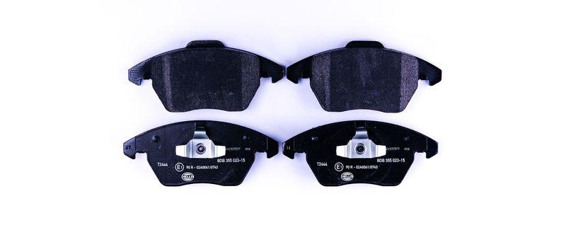 HELLA 8DB 355 023-151 Bremsbelagsatz, Scheibenbremsbelag f&uuml;r AUDI/SEAT/VW