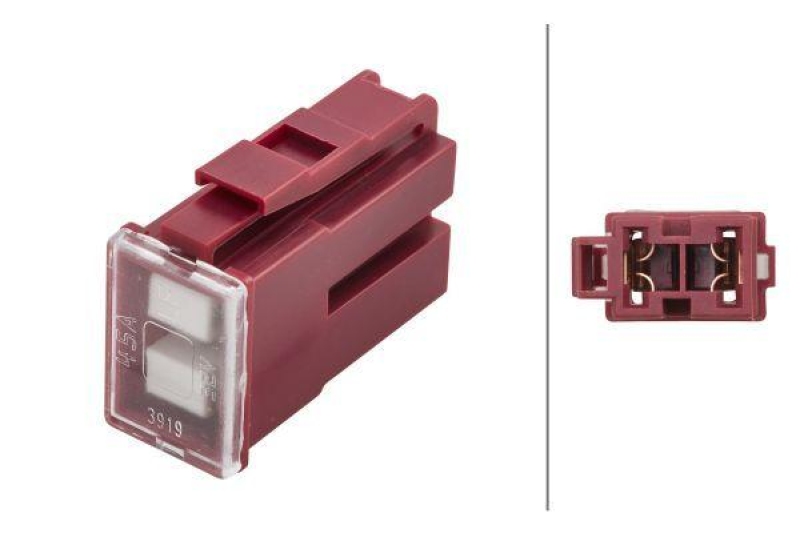 HELLA 8JS 740 026-701 Sicherung D 222, 45 A rot