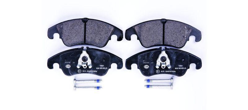 HELLA 8DB 355 023-221 Bremsbelagsatz, Scheibenbremsbelag f&uuml;r AUDI