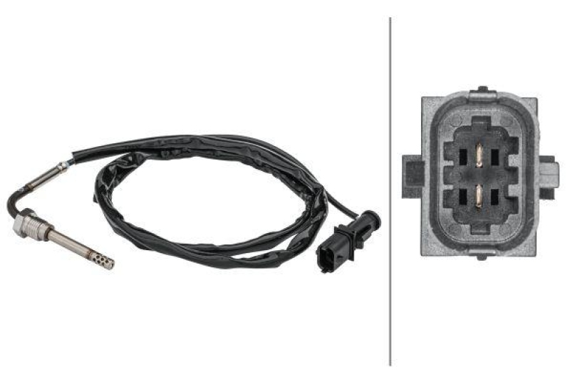 HELLA 6PT 358 181-451 Sensor, Abgastemperatur