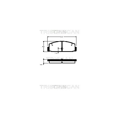 TRISCAN 8110 50006 Bremsbelagsatz Scheibenbremse