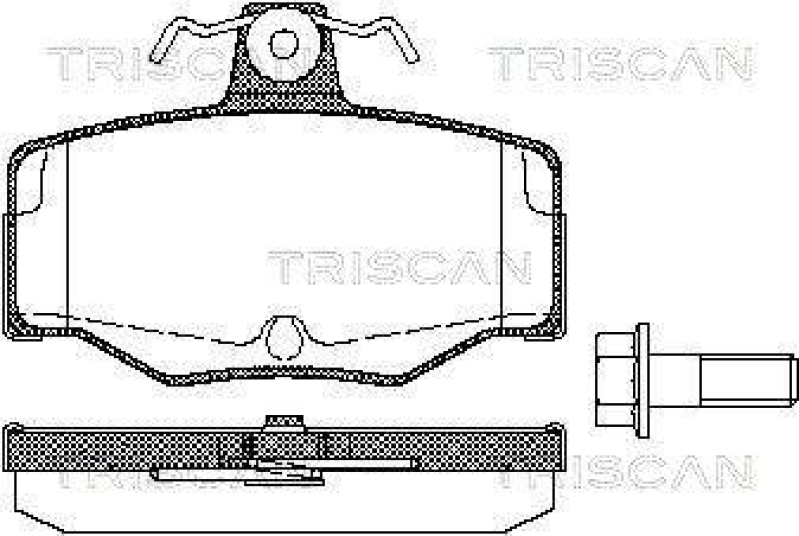 TRISCAN 8110 14938 Bremsbelag Hinten f&uuml;r Nissan Primera