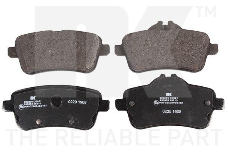 NK 223396 Bremsbelagsatz, Scheibenbremse f&uuml;r MERCEDES-BENZ