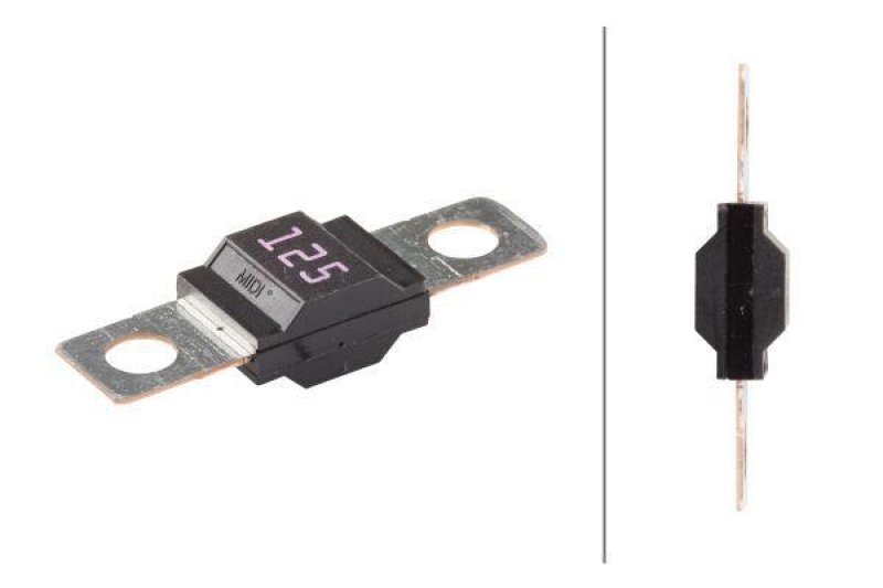 HELLA 8JS 742 901-071 Sicherung Midi, 125 A orange