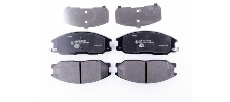 HELLA 8DB 355 023-281 Bremsbelagsatz, Scheibenbremsbelag f&uuml;r SSANGYONG