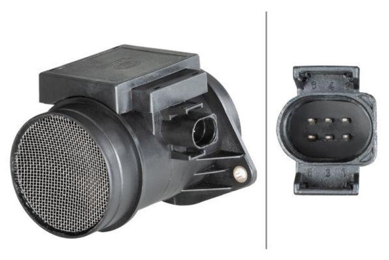 HELLA 8ET 009 149-671 Luftmassenmesser f&uuml;r VW/SEAT/FORD/SKODA/AUDI