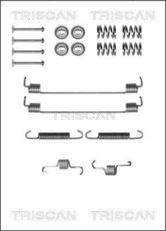 TRISCAN 8105 102596 Montagesatz F. Bremsbacken f&uuml;r Dacia, Lancia, Renault