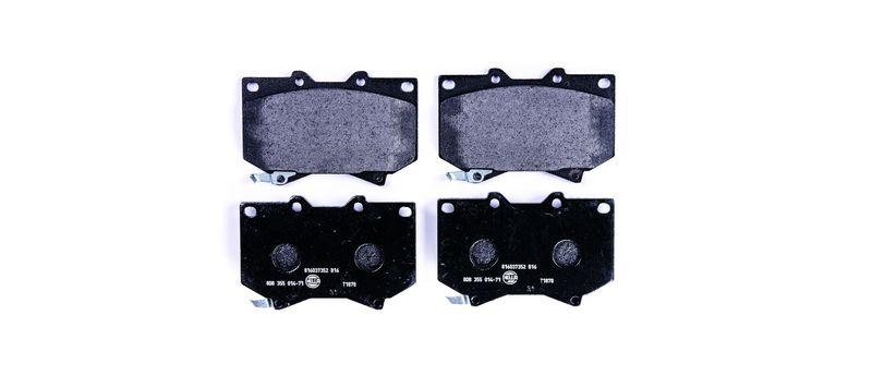 HELLA 8DB 355 014-711 Bremsbelagsatz, Scheibenbremsbelag f&uuml;r TOYOTA TUNDRA Pick-up