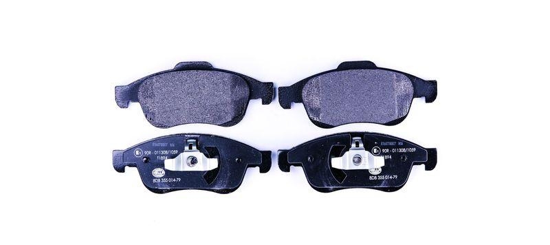 HELLA 8DB 355 014-791 Bremsbelagsatz, Scheibenbremsbelag f&uuml;r RENAULT/DACIA