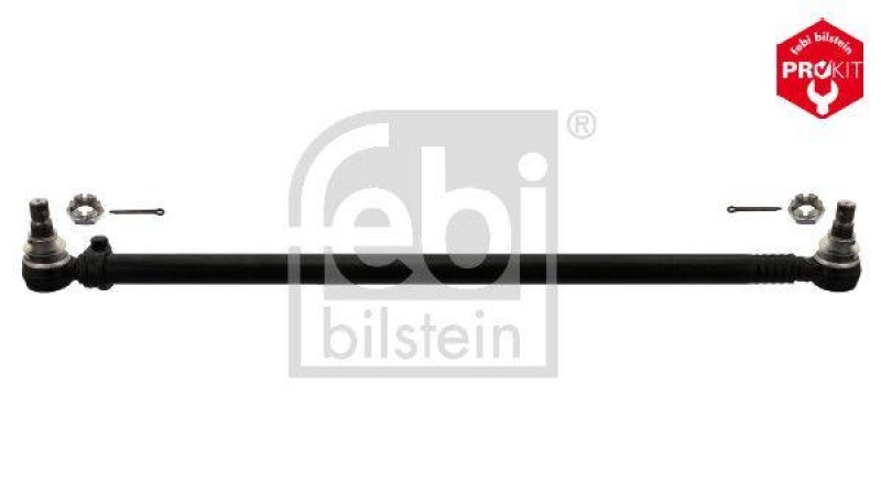 FEBI BILSTEIN 44478 Lenkstange mit Kronenmuttern und Splinten, vom Lenkgetriebe zur 1. Vorderachse für DAF