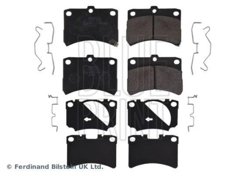 BLUE PRINT ADD64223 Bremsbelagsatz mit Klammern f&uuml;r DAIHATSU
