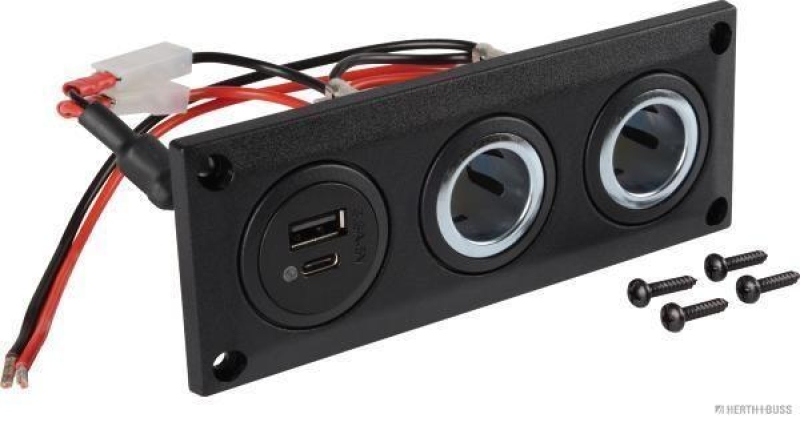 HERTH+BUSS 51306874 Steckdose 12 V - 24 V, 3600 mA