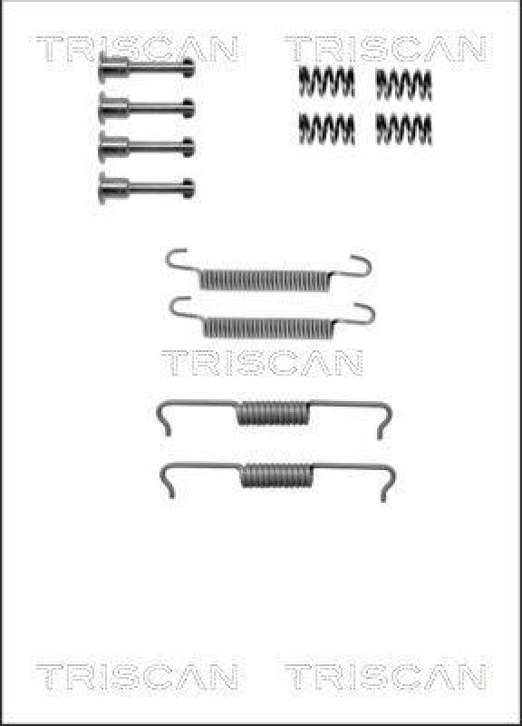 TRISCAN 8105 102602 Montagesatz F. Bremsbacken, Handbremse f&uuml;r Audi, Bmw, Land Rover, Mer