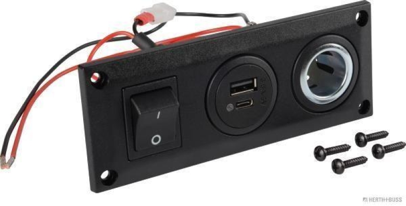 HERTH+BUSS 51306875 Steckdose 12 V - 24 V, 3600 mA