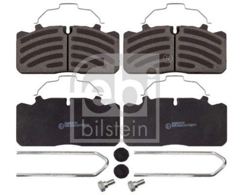 FEBI BILSTEIN 16564 Bremsbelagsatz mit Anbaumaterial f&uuml;r DAF