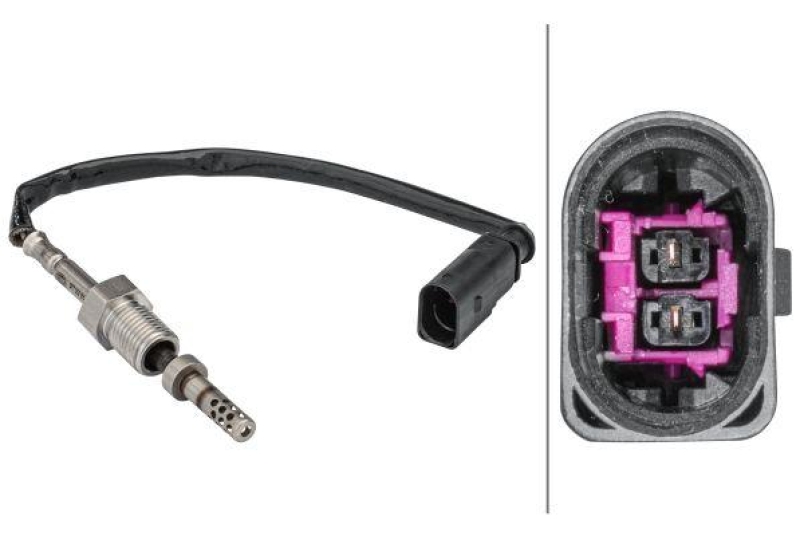 HELLA 6PT 358 181-591 Sensor, Abgastemperatur