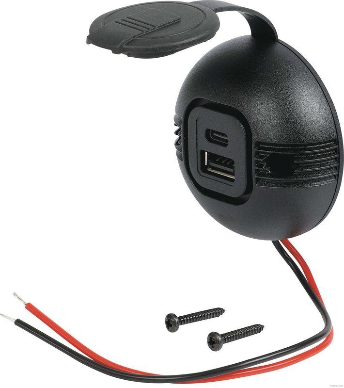 HERTH+BUSS 51306879 Steckdose 12 - 24 V, 3000 mA (C) + 2500 mA (A)