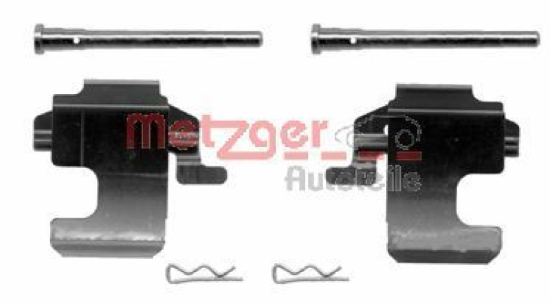 METZGER 109-1273 Zubehörsatz, Scheibenbremsbelag für FIAT