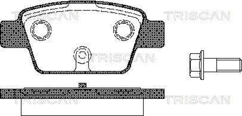 TRISCAN 8110 15018 Bremsbelag Hinten f&uuml;r Fiat Stilo