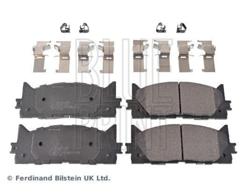 BLUE PRINT ADT342189 Bremsbelagsatz mit Befestigungsmaterial f&uuml;r TOYOTA