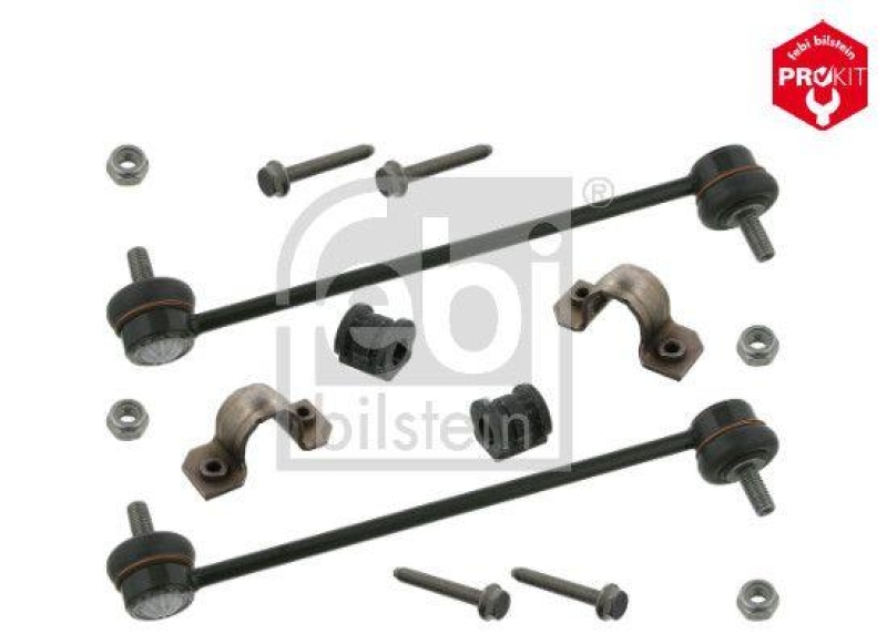FEBI BILSTEIN 37076 Stabilisatorlagersatz mit Verbindungsstangen für VW-Audi