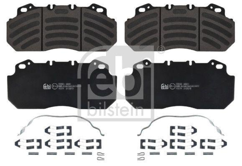 FEBI BILSTEIN 16574 Bremsbelagsatz mit Anbaumaterial f&uuml;r RENAULT (RVI)