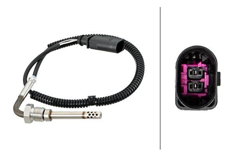 HELLA 6PT 358 181-661 Sensor, Abgastemperatur