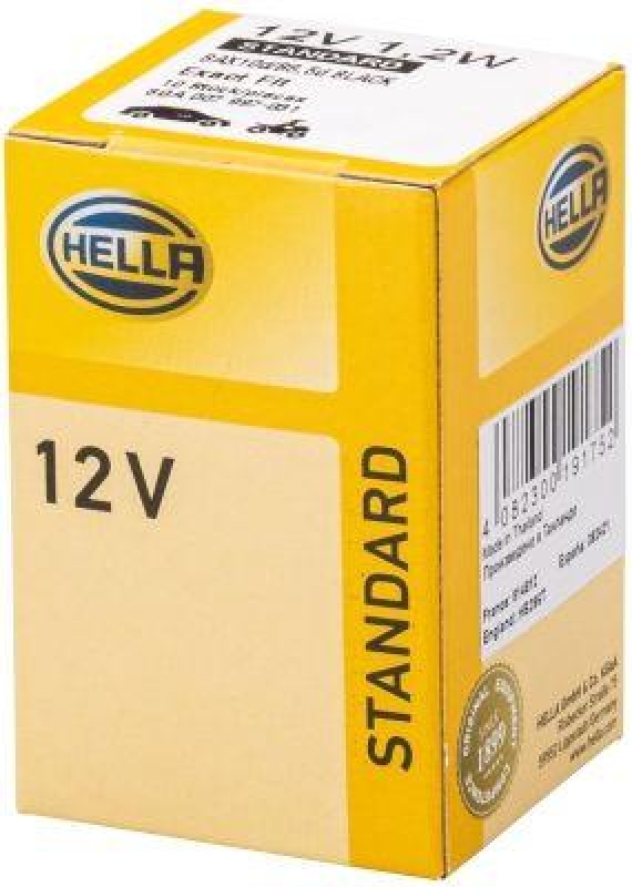 HELLA 8GA 007 997-031 Glühleuchte 12V BAX10d/B8,5d