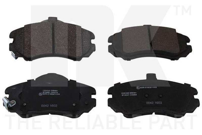NK 223429 Bremsbelagsatz, Scheibenbremse f&uuml;r HYUNDAI