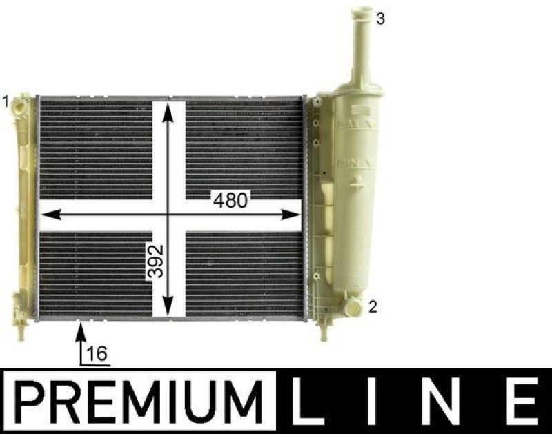 MAHLE CR 2013 000P K&uuml;hler Motork&uuml;hlung