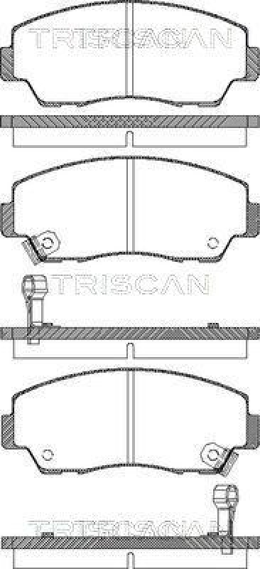 TRISCAN 8110 50872 Bremsbelag Vorne f&uuml;r Mazda B2000, B2200