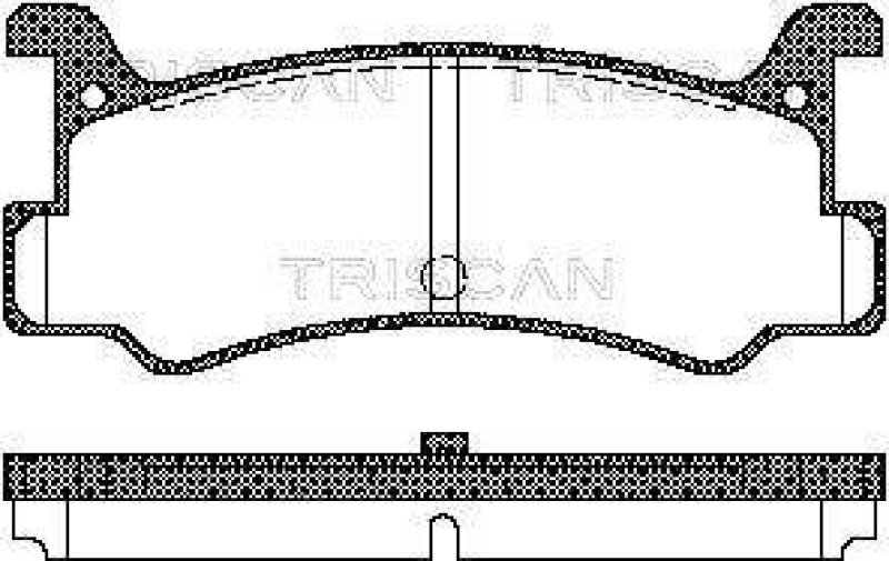 TRISCAN 8110 50880 Bremsbelag Hinten für Mazda 323