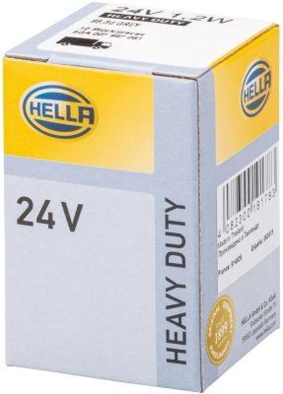 HELLA 8GA 007 997-061 Glühleuchte 24V BAX10s/B8,3d