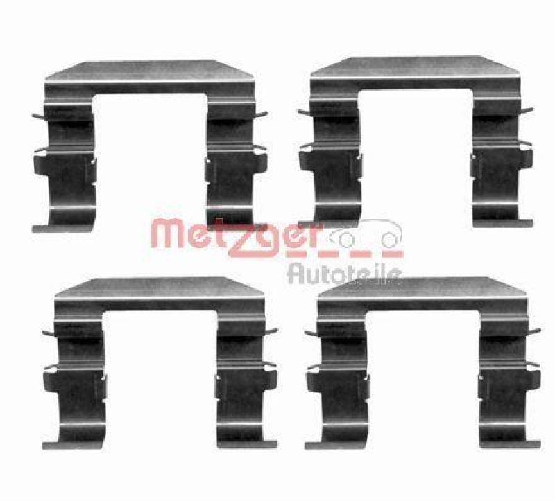 METZGER 109-1664 Zubeh&ouml;rsatz, Scheibenbremsbelag f&uuml;r KIA