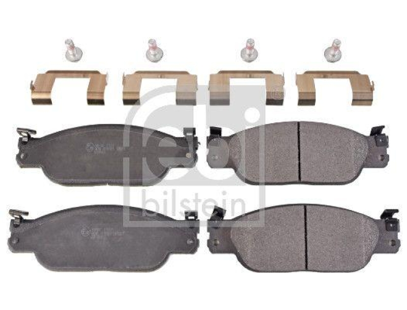 FEBI BILSTEIN 116088 Bremsbelagsatz mit Befestigungsmaterial f&uuml;r Jaguar